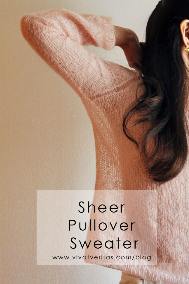 Sheer pullover online sweater